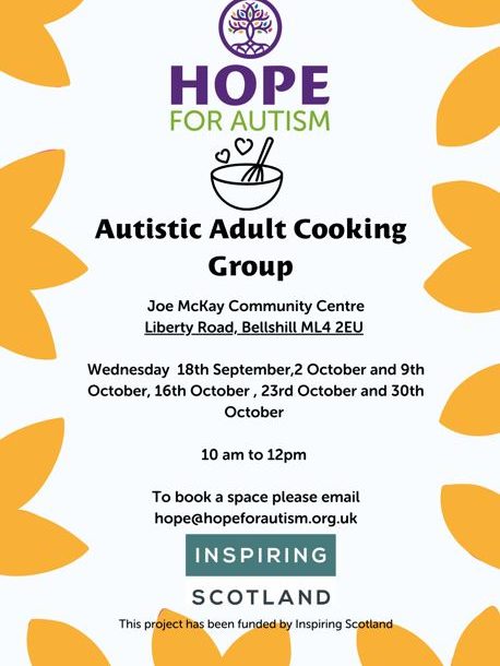 Autistic Adult Cooking Group