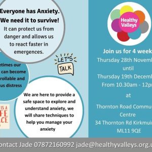 Healthy Valleys – Anxiety Management Course