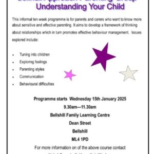 Solihull Approach Parenting Group – Understanding Your Child