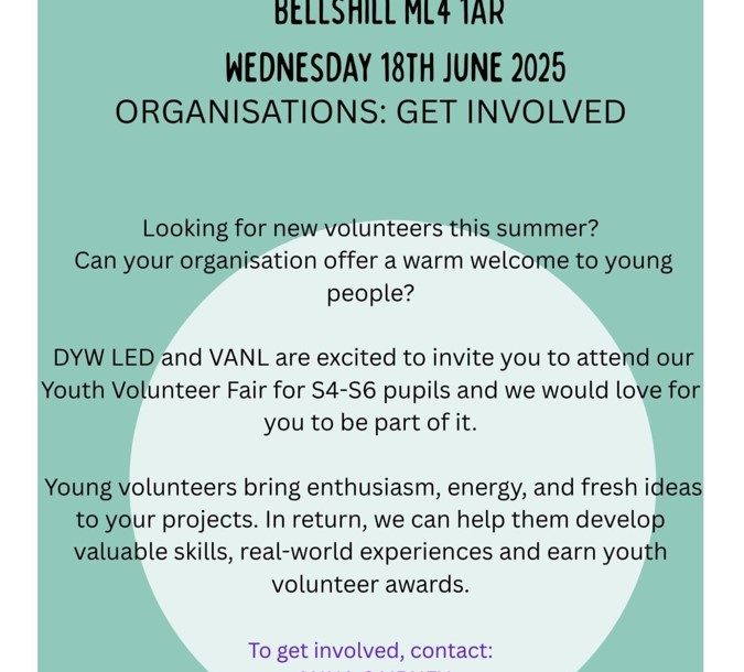 DYW LED and VANL – Youth Volunteer Fair DYW LED and VANL – Youth Volunteer Fair