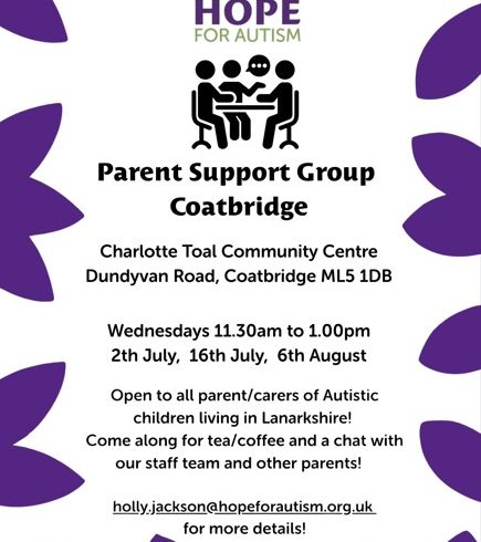 Hope for Autism – Summer Parent Support Group