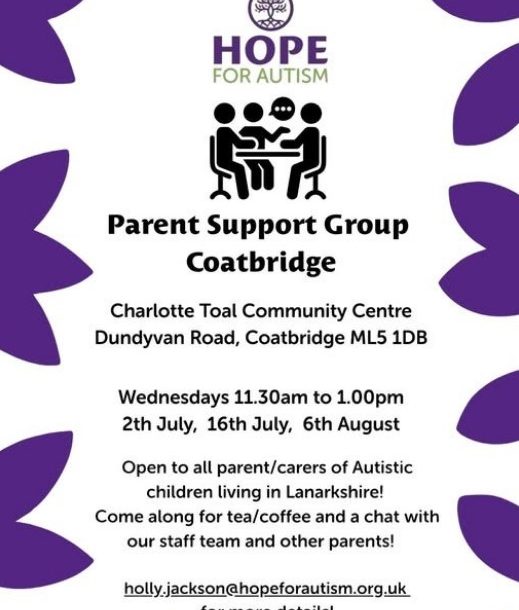 Hope for Autism Parent Support Group Hope for Autism Parent Support Group