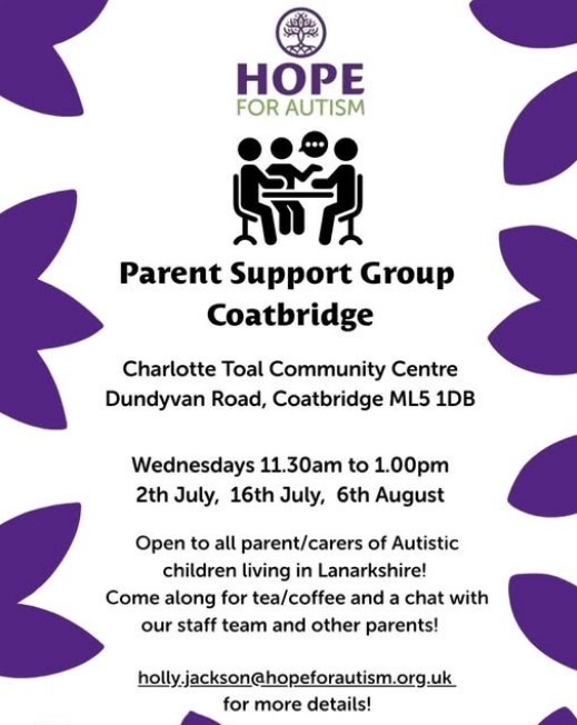 Hope for Autism Parent Support Group Hope for Autism Parent Support Group