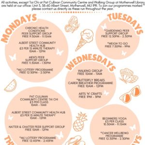 Health and Wellness Hub – July Activity Programme