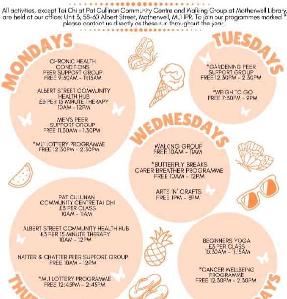 Health and Wellness Hub – July Activity Programme