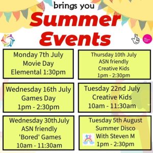 Cornerstone Family Hub – Summer 2025 Events