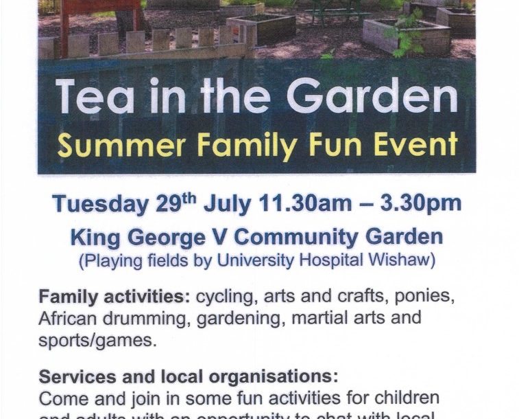 Family Fun Day – Tea in the Garden Family Fun Day – Tea in the Garden