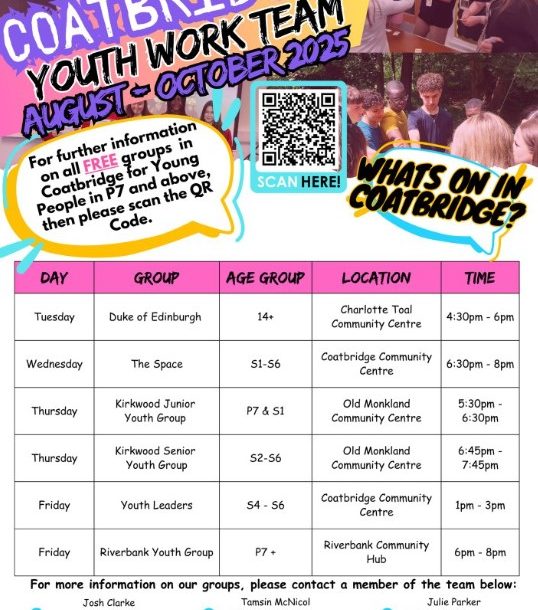 Coatbridge Youthwork Programme Coatbridge Youthwork Programme