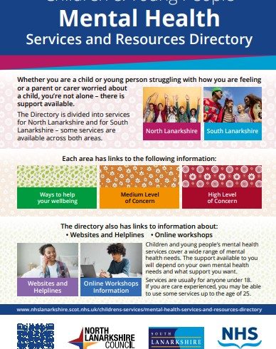 NHS Lanarkshire Children and Young People Mental Health Directory